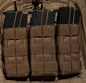 Open Top Triple Mag Pouch Color Tan