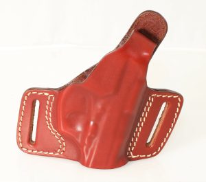 VEGA Holster, Tan Leather, Double Belt Loops, Quick Release Right Hand Bersa THUN 380/22