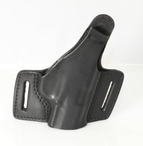 VEGA Holster, Black Leather, Double Belt Loops, Quick Release Right Hand Bersa BPCC