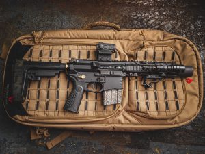 Frame 28" AR Pistol/SBR Case W/Backpack Strap Color Tan/Black