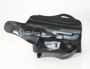 VEGA Holster, Black Leather, 2 Adjustable Belt Loops, Quick Release Right Hand Bersa TPR 9/40/45